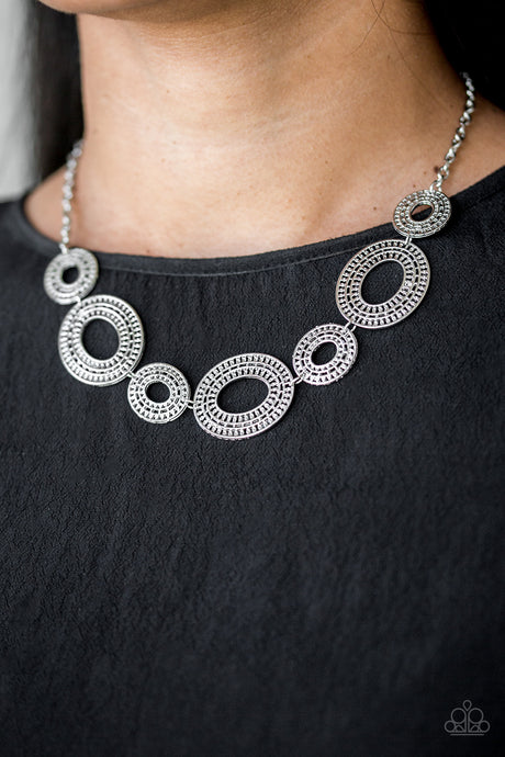 Paparazzi ~ Basically Baltic ~ Silver Necklace Set