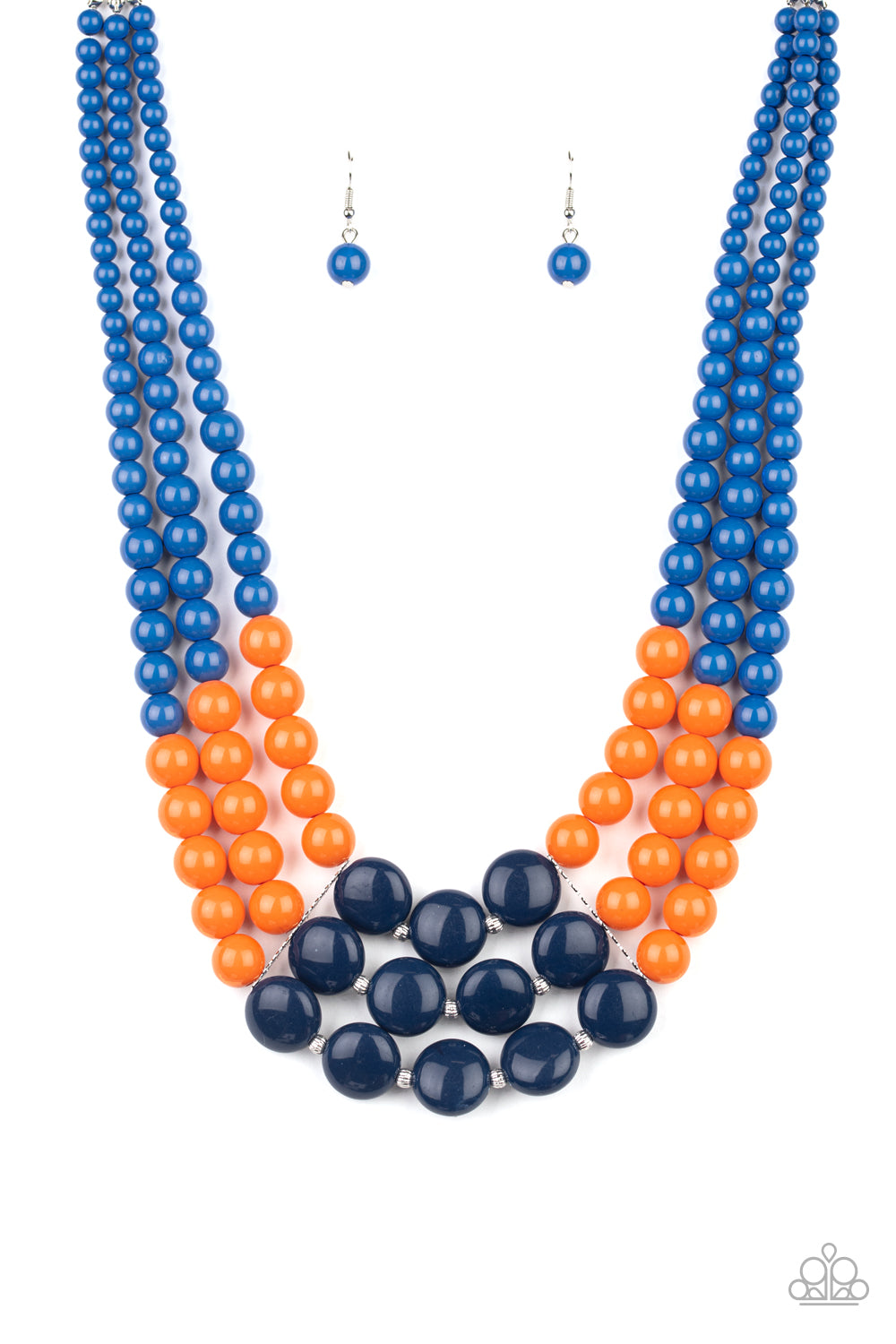 Paparazzi ~ Beach Bauble ~ Blue Beaded Necklace Set