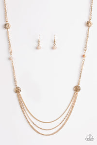 Paparazzi ~ Beach Breeze ~ Gold Necklace Set