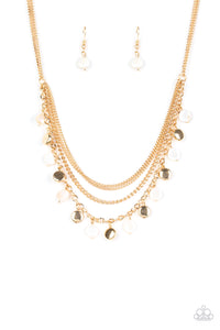 Paparazzi ~ Beach Flavor ~ Gold Necklace Set