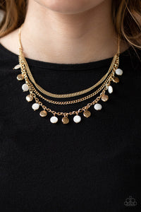 Paparazzi ~ Beach Flavor ~ Gold Necklace Set
