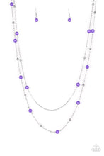 Load image into Gallery viewer, Paparazzi ~ Beach Party Pageant ~ Purple Necklace Set