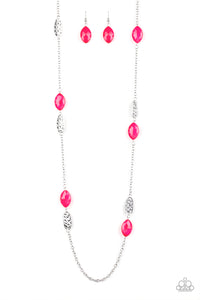 Paparazzi ~ Beachfront Beauty ~ Pink Necklace Set