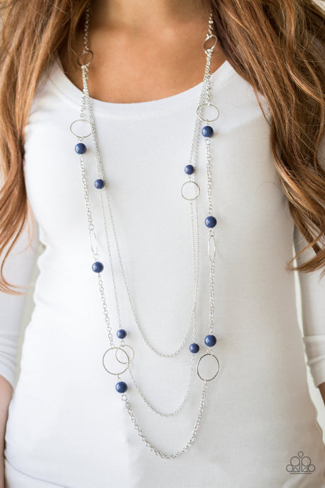 Paparazzi ~ Beachside Babe ~ Blue Necklace Set