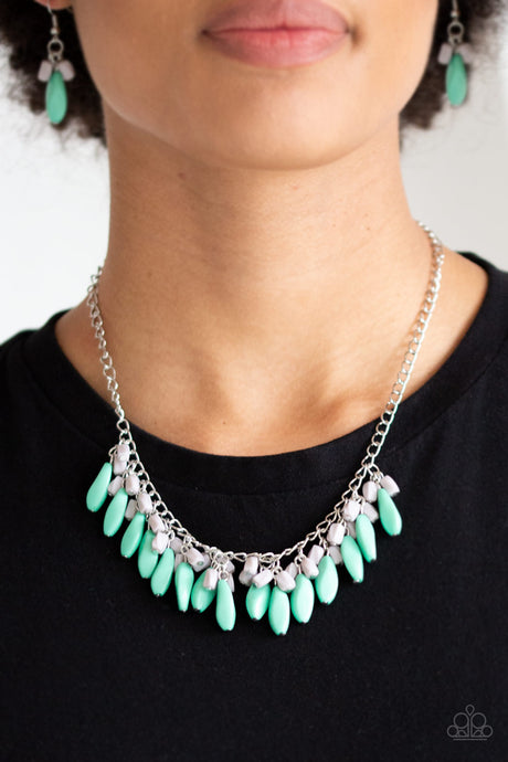 Paparazzi ~ Bead Binge ~ Green Necklace Set