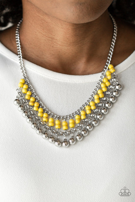 Paparazzi ~ Beaded Bliss ~ Yellow Necklace Set