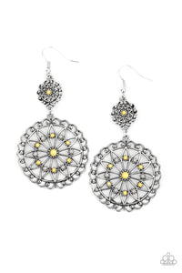 Paparazzi ~ Beaded Brilliance ~ Yellow Earrings
