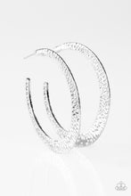 Load image into Gallery viewer, Paparazzi ~ Beast Friends Forever ~ Silver Hoop Earrings