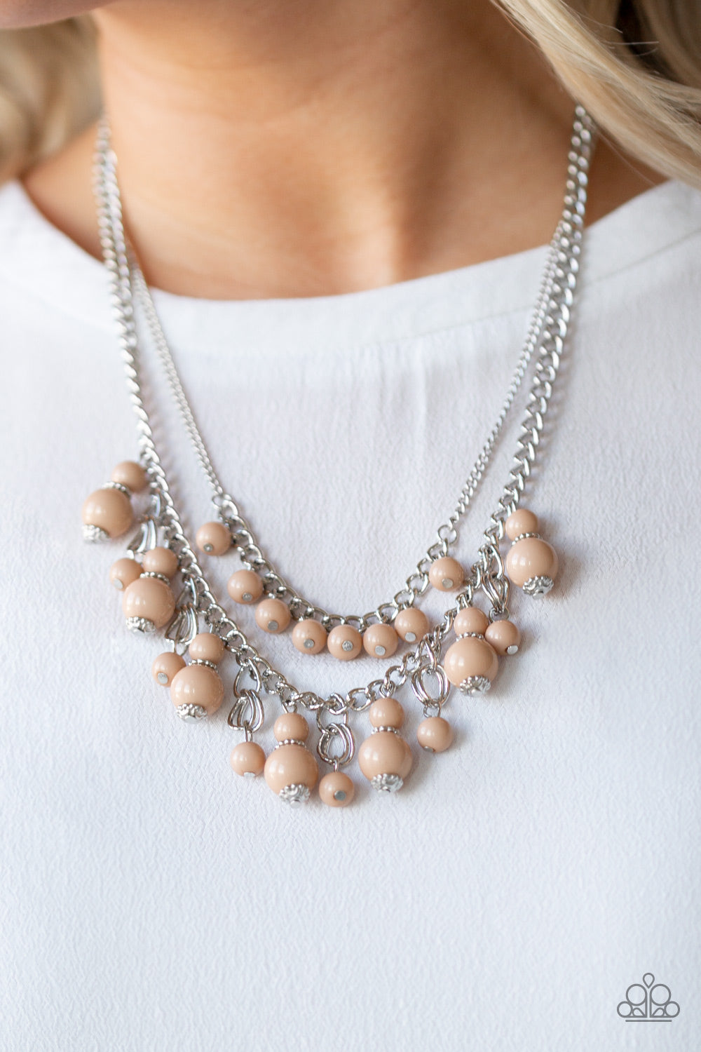 Paparazzi ~ Beautifully Beaded ~ Brown Necklace Set