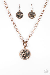 Paparazzi ~ Beautifully Belle ~ Copper Necklace Set