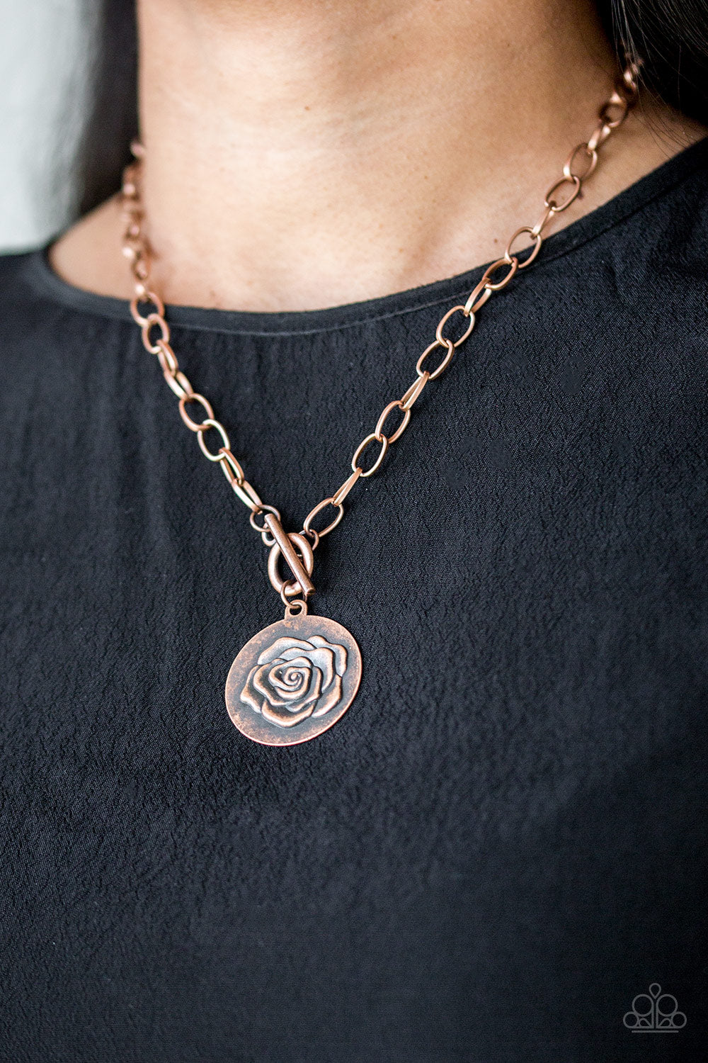 Paparazzi ~ Beautifully Belle ~ Copper Necklace Set
