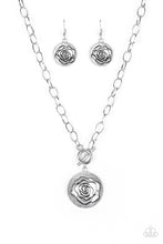 Load image into Gallery viewer, Paparazzi ~ Beautifully Belle ~ Silver Necklace Set