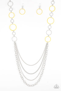 Paparazzi ~ Beautifully Bubbly ~ Yellow Necklace Set