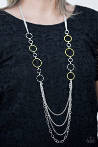 Paparazzi ~ Beautifully Bubbly ~ Yellow Necklace Set