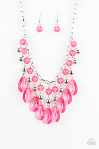 Paparazzi ~ Beauty School Drop Out ~ Pink Necklace Set