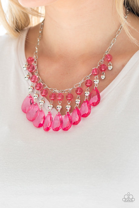 Paparazzi ~ Beauty School Drop Out ~ Pink Necklace Set