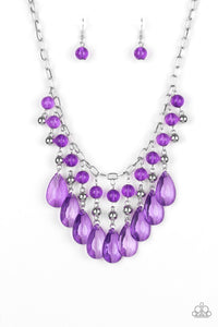 Paparazzi ~ Beauty School Drop Out ~ Purple Necklace Set