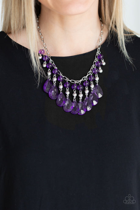 Paparazzi ~ Beauty School Drop Out ~ Purple Necklace Set
