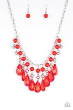 Load image into Gallery viewer, Paparazzi ~ Beauty School Drop Out ~ Red Necklace Set