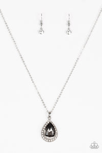Paparazzi ~ Because I'm Queen ~ Silver Pendant Necklace Set