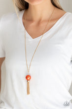 Load image into Gallery viewer, Paparazzi ~ Belle of the BALLROOM ~ Orange Necklace Set - Klassy Jewelz Boutique