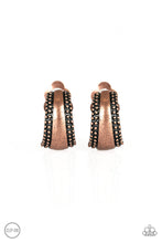 Load image into Gallery viewer, Paparazzi ~ Bells Ringing ~ Copper Clip-On Earrings