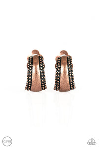 Paparazzi ~ Bells Ringing ~ Copper Clip-On Earrings