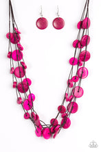 Load image into Gallery viewer, Paparazzi ~ Bermuda Beach House ~ Pink Wooden Bead Necklace Set