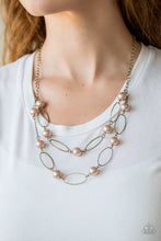 Load image into Gallery viewer, Paparazzi ~ Best Of Both POSH-ible Worlds ~ Brass Necklace Set