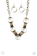 Load image into Gallery viewer, Paparazzi ~ Big Hit ~ Brass Necklace Set (Fashion Fix Exclusive)