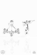 Load image into Gallery viewer, Paparazzi ~ Big Reputation ~ White  Double-Sided Post Earrings