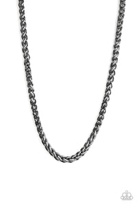 Paparazzi - Big Talker - Men's Black Urban Necklace