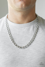 Load image into Gallery viewer, Paparazzi ~ Big Win ~ Men&#39;s  Silver Urban Necklace