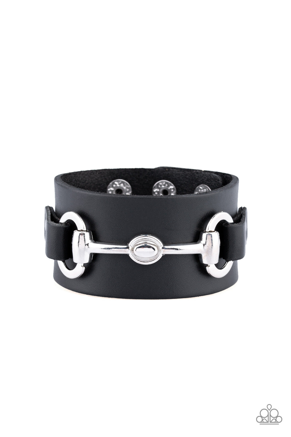Paparazzi - Biker Band - Black Urban Bracelet (Men's)