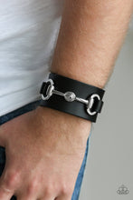 Load image into Gallery viewer, Paparazzi - Biker Band - Black Urban Bracelet (Men&#39;s)