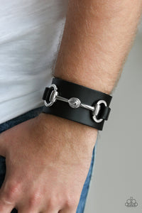 Paparazzi - Biker Band - Black Urban Bracelet (Men's)