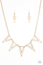 Load image into Gallery viewer, Paparazzi ~ Bite The Big One ~ Gold Necklace Set