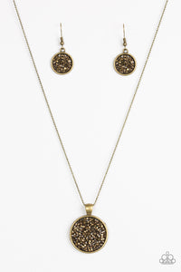 Paparazzi ~ Bite The STARDUST ~ Brass Necklace Set