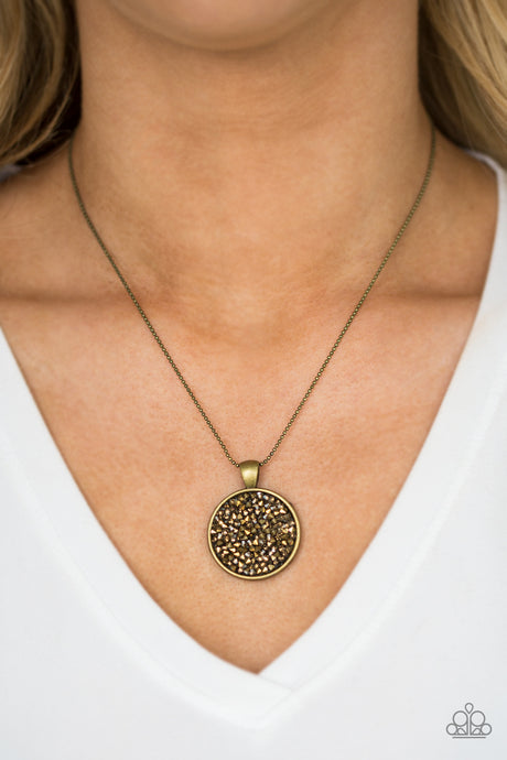 Paparazzi ~ Bite The STARDUST ~ Brass Necklace Set
