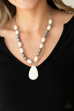Load image into Gallery viewer, Paparazzi ~ Blazing Saddles ~ White Necklace Set