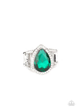 Load image into Gallery viewer, Paparazzi ~ BLINGing Down The House ~ Green Ring with Stretchy Band