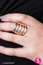 Load image into Gallery viewer, Paparazzi ~ Blissfully Blessed ~ Gold Ring with Stretchy Band