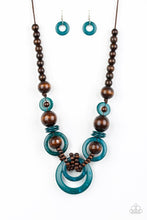 Load image into Gallery viewer, Paparazzi - Broadwalk Party - Blue Wooden Bead Necklace - Klassy Jewelz Boutique