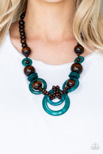 Load image into Gallery viewer, Paparazzi - Broadwalk Party - Blue Wooden Bead Necklace - Klassy Jewelz Boutique