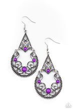 Load image into Gallery viewer, Paparazzi ~ Bohemian Ball ~ Purple Earrings
