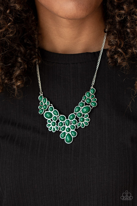 Paparazzi ~ Bohemian Banquet ~ Green Necklace Set