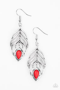 Paparazzi ~ Bold Little Bird ~ Red Earrings
