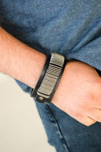 Load image into Gallery viewer, Paparazzi - Boondock Bandit - Black Urban Bracelet (Men&#39;s)