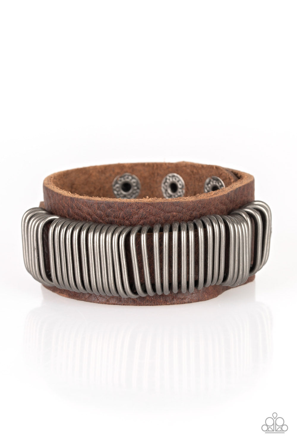 Paparazzi ~ Boondock Bandit ~ Men's Brown Urban Bracelet