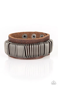 Paparazzi - Boondock Bandit - Black Urban Bracelet (Men's)